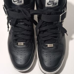 Nike Air Force 1 High Top Sneakers - Black/White